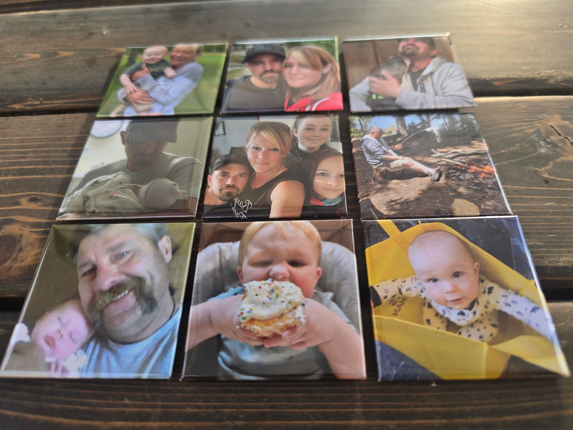 photo magnets, family, kids, pets, birthday, celebration, memories, moments, new baby